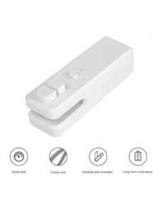 For Kitchen Organization Mini Bag Sealer Portable Sealing Machine Kitchen Gadget Quick Sealing Rechargeable Design
