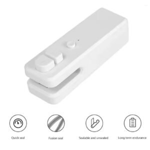 For Kitchen Organization Mini Bag Sealer Portable Sealing Machine Kitchen Gadget Quick Sealing Rechargeable Design